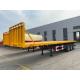20FT 40FT 3 Axle Flatbed Semi Trailers with Jost King Pin and ISO9001 Certification
