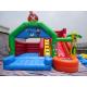 Custom Inflatable Cartoon Theme Bounce Houses With Slide For Rental Business