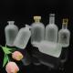 500ml 750ml Clear Matte Glass Cork Whiskey Bottles for Bar Hot Stamping B2B Customized