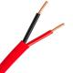 2 Cores 1.5mm Bare Copper Wire Heat Resistant Unshielded Fire Alarm Cable 2HR Fire Rated