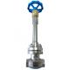 Low Temperature SS304 DN15 Cryogenic Globe Valve Manual Operation