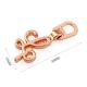Rose Gold Metal Letters Zipper Puller Zipper Sliders for Clothes Garment Accessories