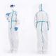 Fluid Resistant Disposable Protective Isolation Gown Non Woven With Elastic Cuff