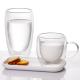 Espresso Latte Milk Glass Tea Coffee Mugs Cups Transparent Drinkware 600ml 650ml