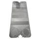 Nickel Alloy Vicarb Heat Exchanger Plates With Gasket 0.6mm Thickness