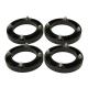 Black Hub Centric Racing Wheel Spacers Metric Grade 10.9 High Performance