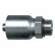 SAE 100R1 3/8 Inch Hose Fittings , Cr3 Plating Male O Ring Boss Fitting
