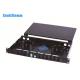 Black 19 Fiber Optic Patch Panel 12 Port 72 Cores For Ribbon And Bunchy Fiber Cable