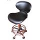 PU Bar Swivel Office Chair Hydraulic Base , 8 KGs Adjustable Bar Chair Black