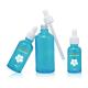 50ml Oil Dropper Glass Bottle Painting Blue Cosmetic Container