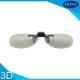 Clip On  Plastic Circular Polarized 3D Glasses Scratch Proof  For Movies