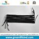 Stainless Wire-Reinforced Solid Black 18CM Long Coiled Strap Rope Cord Line