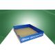 Blue Retail PDQ Cardboard Pallet Trays For Aircraft Toy Display , Eco-Friendly