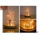 Wholesale Copper Wire LED String Light Glass Christmas Decoration Table Lamp