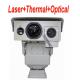 50mK Multi Sensor Long Range Infrared Thermal Camera with PTZ Continuous Zoom Lens