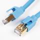 1000Mbps Flat  8 Core Ethernet Cat8 Cable Golden Sleeved Jacket