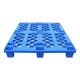 Grid Nine Feet Forklift Plastic Pallet Blue Color
