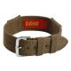 One piece Genuine Sailcloth Watch Strap , 20mm Canvas Strap solid color
