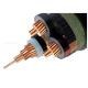 8.7KV 15kV XLPE Insulated Power Cable , Three Core Copper Conductor Cable