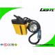25000Lux 10.4Ah Flashing Mining Cap Lamp 348lum Adjustable Headclip With Rear Warning Lights