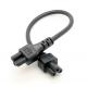 IEC 320 C5 to C5 Power cord, Micky Female to Female power cable 25CM