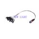 Data Center MPO Cable Assemblies Low Insertion Loss OM3 PVC 3.0mm Diameter