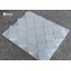 Lantern Shape Carrara Polished Mosaic Floor Tile Sheets 7cm Length 10mm Thickness