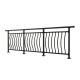 Apartment French Iron Staircase Railing with Wall Mounted Metal Handrails Balustrade