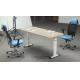 Height Adjustable Melamine Office Furniture Desk With Strong Wearability