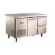 CE Undercounter Refrigerator Drawers Fan Cooling Stainless Steel Bench Fridge R290 Available