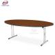 Plywood Hotel Round Banquet Tables Chair Stainless Steel Leg For Dining