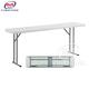 6ft Rectangular White Plastic Dining Table For Wedding Scenes Banquet Events