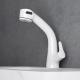 Multifunctional White Swivel Bathroom Faucet Taps For Toilet Copper Core