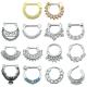 16G Nose Piercing Ring Indian Nose Septum Ring Clicker Nose Rings Piercing Body Jewelry Hoops Helix Piercing Ear Cartila