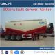 3 axle 50 tons bulk cement tanker