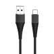 Nylon 3A 3Foot Black 2.0 USB Type C Charging Cable Black Color For LG G5