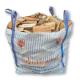 Firewood Bulk Bag with Flat Bottom Custom Printing 2% UV 91.1% Tensile Residual Rate
