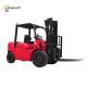 Pneumatic Solid Compact Four Wheel Forklift Trucks 6-12 Degrees
