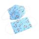 3 Layer Disposable Face Mask , Animal Pattern Face Respirator For Kids