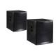 8 Ohm RMS Church speaker System Subwoofer Speakers 18  Stage Base Bins