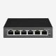 6 Gigabit RJ45 Auto Sensing Ports Smart POE Switch With 4 PoE Ports CE FCC ROHS UKCA