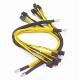 PSU Cable 5 pcs 6Pin Connectors power supply Cable Power Supply extension cable 18AWG 41*0.16TS