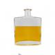 Acceptable Customer's Logo 500ml Clear Square Glass Bottle with Cork Cap