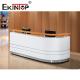 Ekintop L Shaped Reception Desk Furniture For Boss CEO Office Multifunction