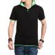 wholesale polo shirt design with combination China two-tone polo shirts