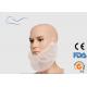 White Color Snood Beard Net , Water Proof PP Surgical Beard Cover 10G