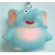 PVC material pig shaped LED Color change Flashing Keychains for Holidays gifts,