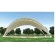 Modern Tensile Fabric Canopy ETFE Membrane Fabric Roof Shade Structure