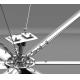 7.3m 50RPM Aluminum Blade Ceiling Fan For Workshop Ventilaition