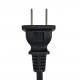 10A 250V China Power Cord Type 2 Pin Plug Black Extension Cable